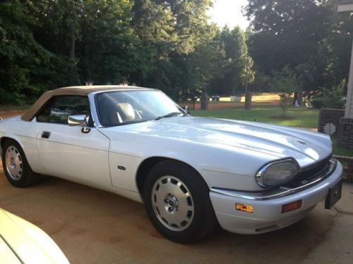 1996 xjs jaguar white with tan convertible top. excellent condition. 45000 miles