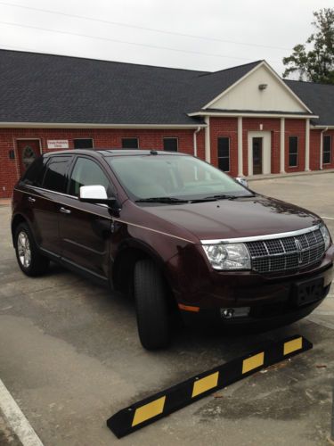 Lincoln mkx suv ,car, panorama roof, leather interior with brown piping on seats