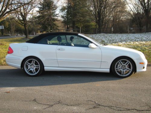 Mercedes benz clk 55 amg convertible white 32k miles 1 of a kind!