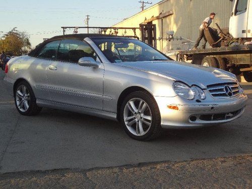2007 mercedes-benz clk 350 cabriolet damaged salvage runs! priced to sell loaded