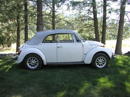 1979 vw super beetle convertible -- no reserve!