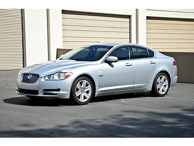 2009 jaguar xf low miles 75,953 silver metallic with navigation/winter package