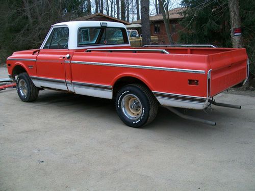 1970 chevy c10 custom sport truck kansas! solid project factory air no reserve!!