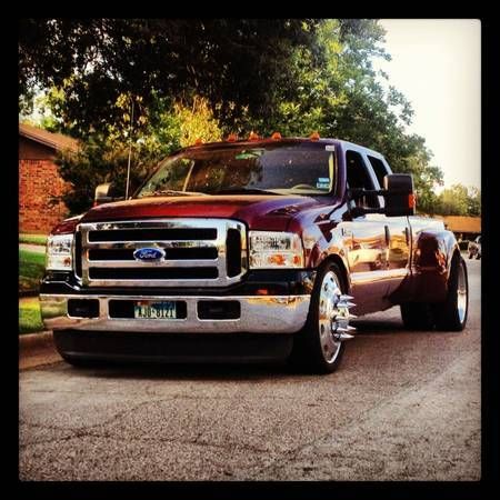 1999 f350 dually lowered on 24s