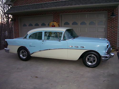 1956 buick special lt. blue and white - original