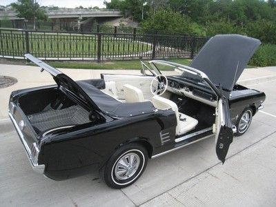 1966 ford mustang convertible 289 v8 auto w/ bench seat &amp; powertop