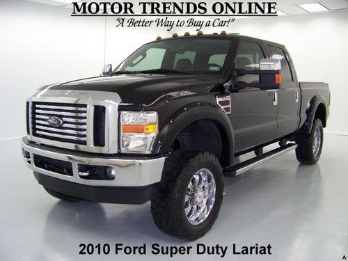 4x4 lariat navigation **lifted** diesel chrome wheels rearcam 2010 ford f350 69k