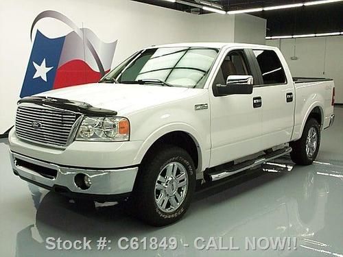 2007 ford f-150 lariat crew 4x4 leather dvd side steps! texas direct auto
