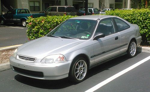 1997 honda civic coupe silver