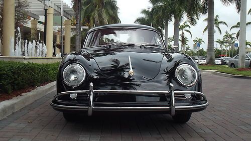 1959 porsche 356 a coupe, black with red, restored car, superb condition!!!