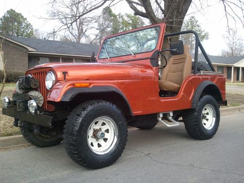 1977 jeep cj5  unrestored very nice daily driver. discbrakes,pwr st, tilt, etc!!