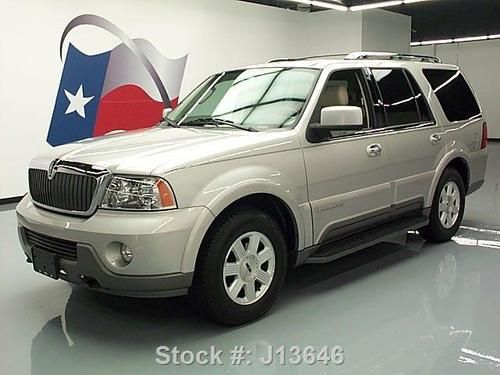 2004 lincoln navigator 4x4 8 pass leather roof rack 61k texas direct auto