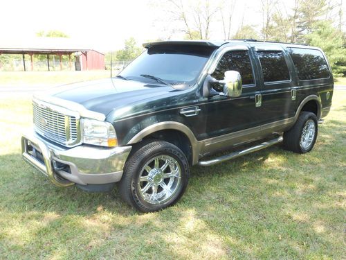 Loaded '00 excursion limited v10 gas 4x4 leather 3 row seats cold a/c shift kit