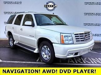 2006 escalade 4wd navigaton,rear dvd,captian chairs,loaded,low miles,clean