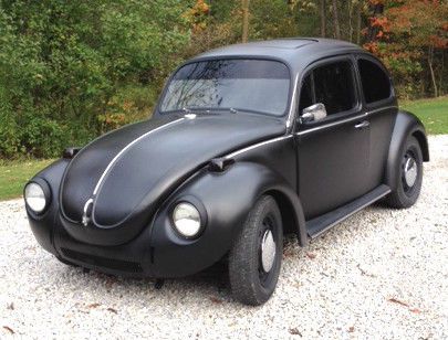 1971 vw super beetle matte black