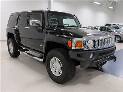 07 hummer h3 4x4 leather sunroof heated seats onstar 4wd off road suv  chrome