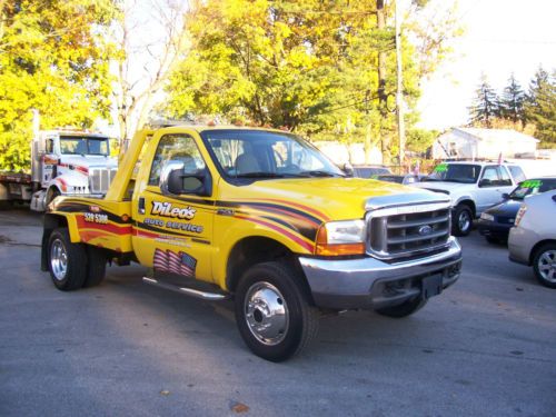 2000 ford f-450 4x4 tow truck 7.3 powerstroke diesel 68000 miles