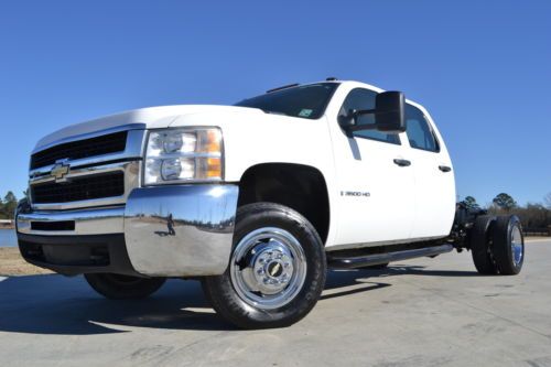 2008 chevrolet silverado 3500hd crew cab ls 4x4 diesel cab and chassis