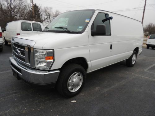 2010 ford e-150 cargo work van w/ insulated walls, chrome, and power options!