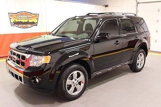 2012 ford escape limited black 4x4 heated leather sunroof sync chrome wheels