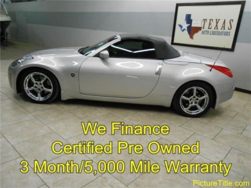 06 nissan 350z touring convertible 6 speed heated leather chrome wheel finance