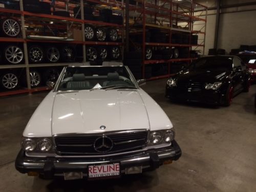 1987 mercedes benz 560sl 73k white/grey rust free arizona car must see!!