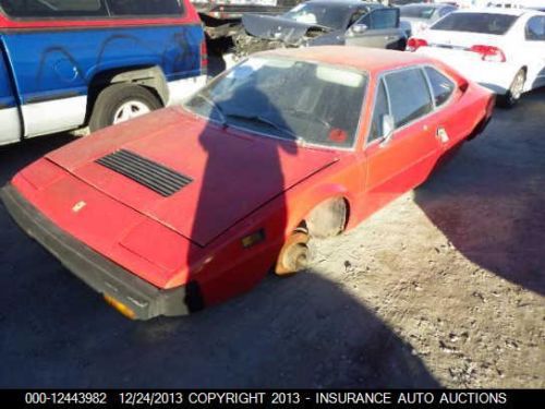 1975 ferrari 308 gt4 stripped excellent italian project red on black  $6800.00
