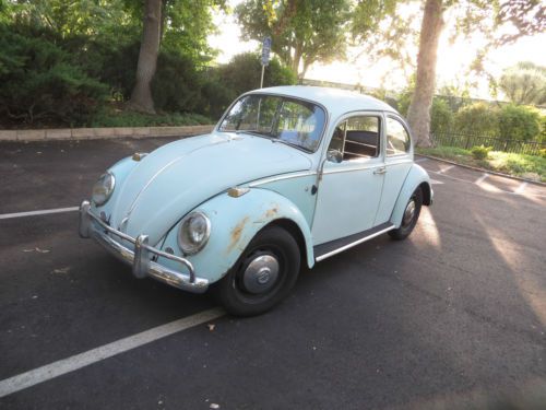 Classic vw beetle bug  bahama blue coupe 1966 classic
