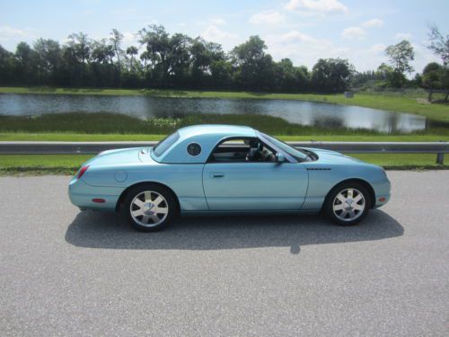 2002 ford thunderbird convertible clean florida car low miles no reserve
