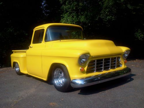 56 chevy step side truck, street rod, antique, hot rod, show truck