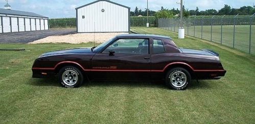 1985 chevrolet chevy monte carlo ss one owner all original 7,630 miles maroon