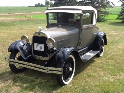 1928 ford model a sport coupe with rumble seat