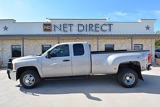 2009 silver dually work truck! carfax texas auto power spray on bed liner