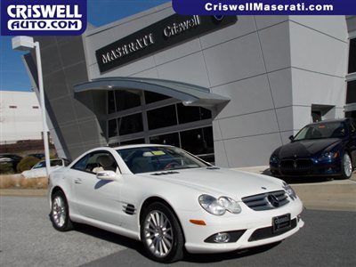 2008 mercedes benz sl 550 amg nav leather white convertible bose low miles