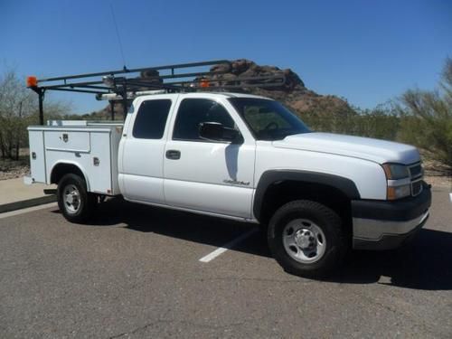 2005 chevrolet ext cab 2500hd 4x4 reading utility bed