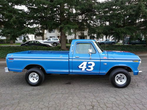 1975 ford ford f-100 4x4 stp richard petty edition  worldwide no reserve auction