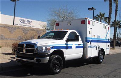 2009 dodge 3500 ambulance 4x4  diesel 6.7 liter
