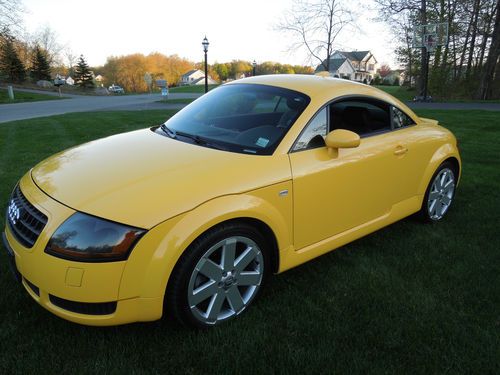 2004 audi tt quattro coupe ,1 owner, 225hp, 6 speed manual, yellow, mint