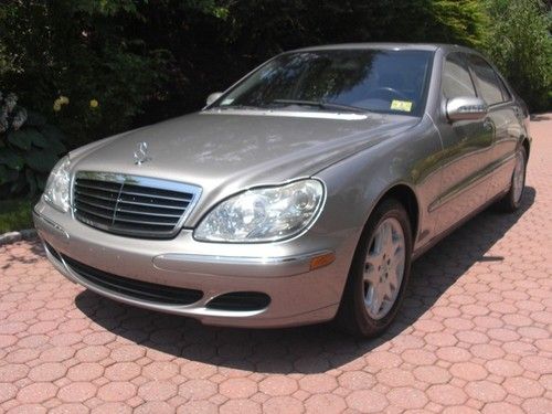 2003 mercedes-benz s430 navigation sunroof leather low miles  clean carfax clean