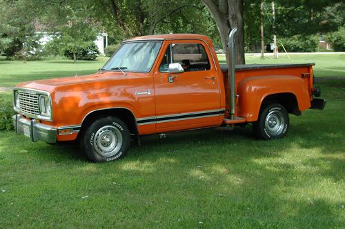 Rare!!!! orange 1978 dodge warlock 440 pickup