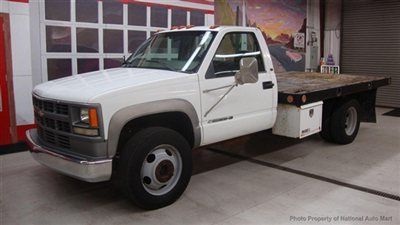No reserve in az - 1998 chevy cheyenne 3500hd 12' flat bed dually work truck