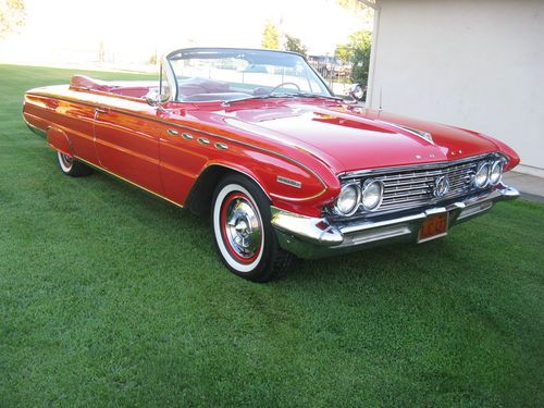1961 buick convertible electra 225 red