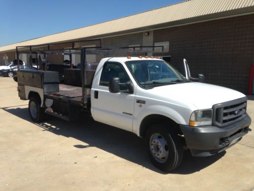 2003 ford f450 dually diesel utility bed welding truck - manual transmission