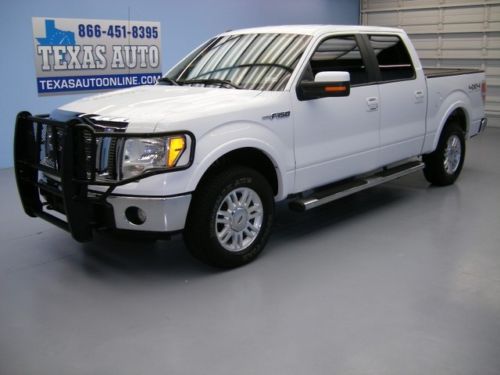 We finance!!!  2012 ford f-150 crew lariat 4x4 auto sync htd leather ranch hand!