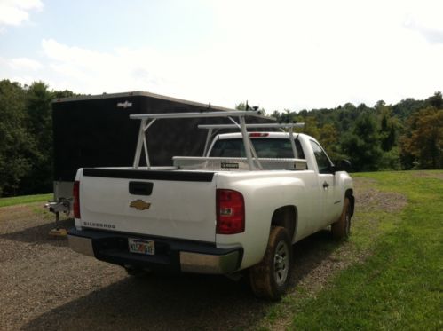 2008 regular cab 1500 pickup, 62,000 miles, white, dual tool boxes, ladder rack