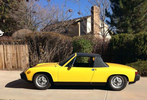 Porsche: 1976 914 2.0, d-jetronic fuel injection, sunshine yellow