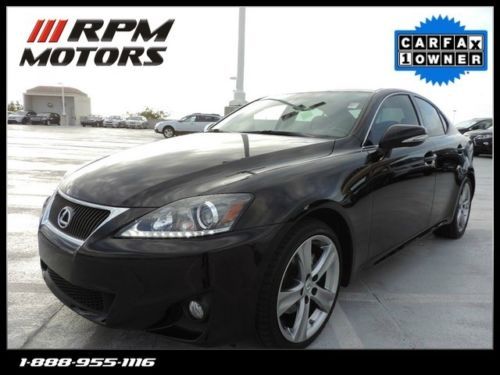 1 owner black on black lexus is250 cooled seats clean carfax factory warranty