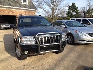 2004 jeep grand cherokee overland sport utility 4-door 4.7l with grill guard