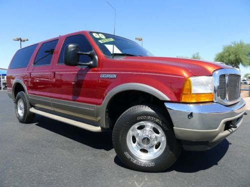 2000 ford excursion limited 7.3l powerstroke diesel 4x4 used suv~hard to find!