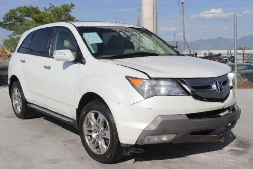 2007 acura mdx tech package damaged fixer starts! priced to sell! fully loaded!!